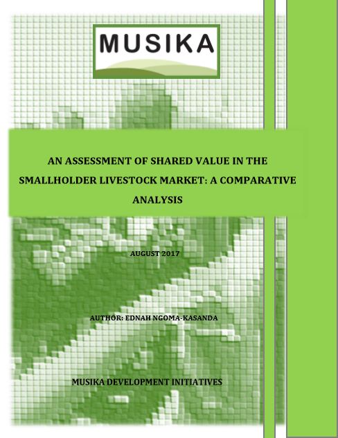 AN ASSESSMENT OF SHARED VALUE IN THE SMALLHOLDER LIVESTOCK MARKET: A COMPARATIVE ANALYSIS