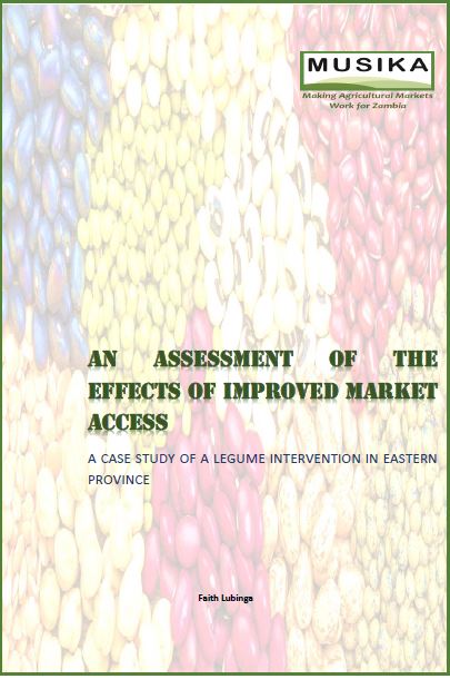An Assessment of the Effects of Improved Markets Access: a case study of an intervention in Eastern Province